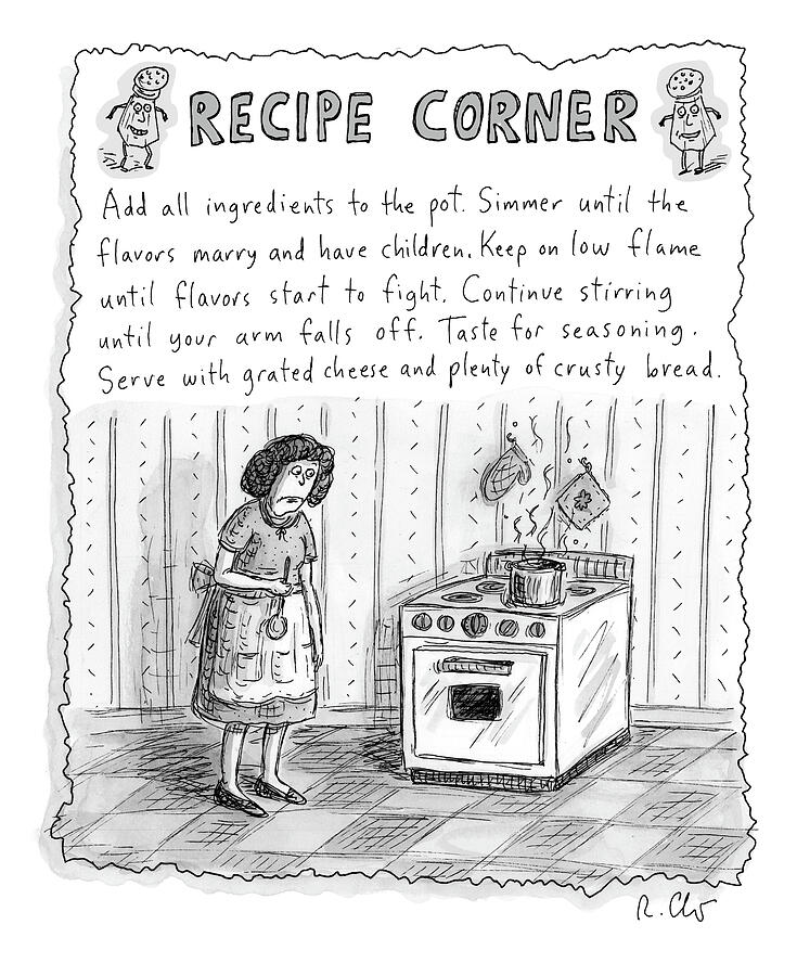 roz chast recipe corner